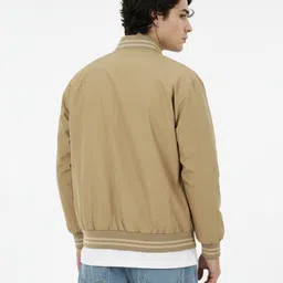 glitchez Contrast Trims Varsity Jacket image 4