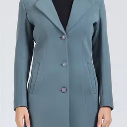 YOUNG CLUB CLASSIC Self Design Notched Lapel Overcoat image 5