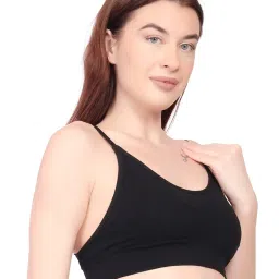 Spiaty Black Solid Full Coverage Lightly Padded Bra image 3