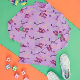 Pantaloons Junior Kids Lavender Printed Full Sleeves Sweatshirt-picture-20