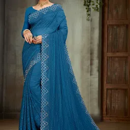 HANS ART AND CRAFT Embellished Zari Art Silk Heavy Work Saree-image-38