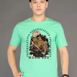BRAWNY BATTLER Men Graphic Printed Round Neck Cotton T-shirt-picture-23