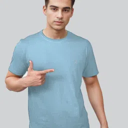 Lux Nitro Maroon & Sky Regular Fit T-Shirt image 3
