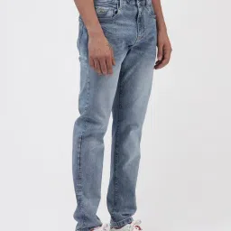 Rare Rabbit Blue Regular Fit Solid Jeans image 3