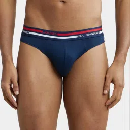 Jockey US49 Men's Super Combed Cotton Solid Brief with Ultrasoft Waistband (Pack of 2) image 3