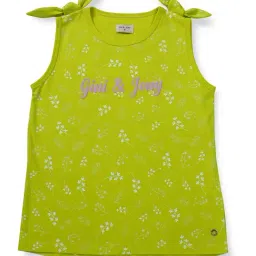 Gini & Jony Kids Green Printed Top-picture-14
