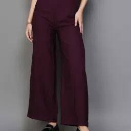 Fame Forever by Lifestyle Maroon Striped Pants-image-29