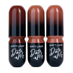 Matt Look Date Me Long Stay Lipstick Set - 04 Nudes & Browns image 2