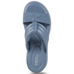Metro Women's Blue Casual Wedges image 3