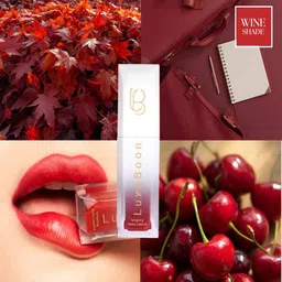 LUXEBOON Tempting & Transfer-Proof Matte Liquid Lipstick - 7 ml -Wine image 5