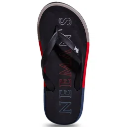 Neemans Men's Recreation Black Flip Flops image 3