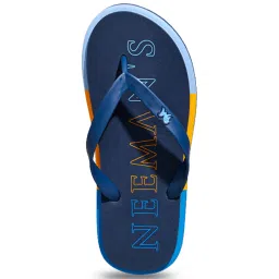 Neemans Men's Recreation Blue Flip Flops image 3
