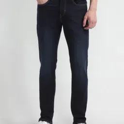 U.S. Polo Assn. Brandon Blue Slim Fit Lightly Washed Jeans-image-3