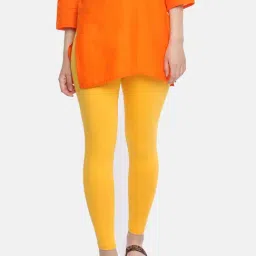 Dollar Missy Yellow Cotton Leggings-picture-12