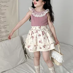 LULU & SKY Girls Solid Sleeveless Regular Top image 4