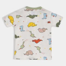 MiArcus Kids Multicolor Cotton Printed T-Shirt image 3