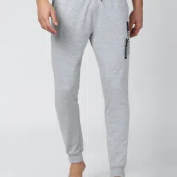 Peter England Grey Cotton Regular Fit Joggers-picture-46