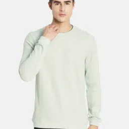 METTLE Mint Green Round Neck Regular Fit Sweatshirt-picture-16