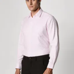 Van Heusen Pink Regular Fit Checks Shirt image 3