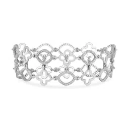 Zavya Abstract Radiance Rhodium-Plated 925 Sterling Silver Bracelet image 3