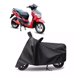 Auto Pearl Polyester Two Wheeler Cover for Hero Electric Electric Dash (Grey)-picture-29
