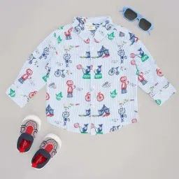 Pantaloons Baby Boys Dutch Canal Cotton Printed Full Sleeves Shirts-image-71