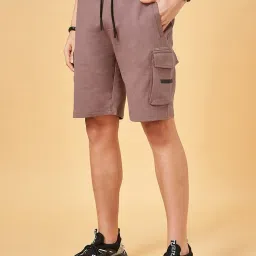 Street 808 By Pantaloons Twilight Mauve Regular Fit Cargo Shorts image 3