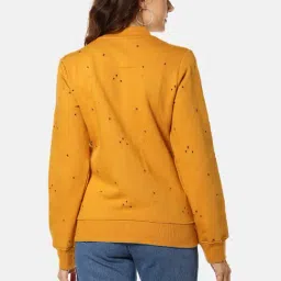 Campus Sutra Mustard Full Sleeves Sweatshirt image 2
