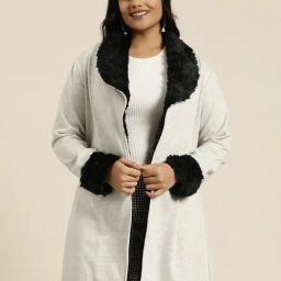 Qurvii + Off White Fleece Long Jacket-picture-39