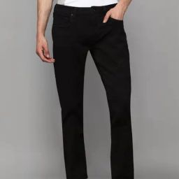Louis Philippe Black Cotton Slim Fit Jeans-picture-39