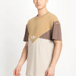 Adidas Originals Brown Cotton Regular Fit Printed T-Shirt image 3