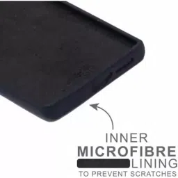 Sprig Liquid Silicone Back Cover for MOTOROLA EDGE 30 FUSION (Black) image 3