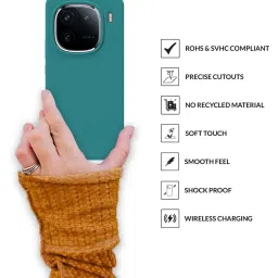 Sprig Back Cover for IQOO 12 (Blue) image 3