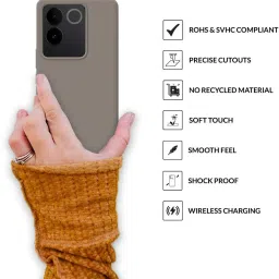 Sprig Back Cover for IQOO Z7 Pro (Brown) image 3