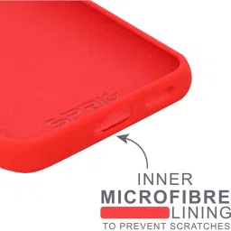 Sprig Liquid Silicone Back Cover for Vivo V21 5G (Red) image 3