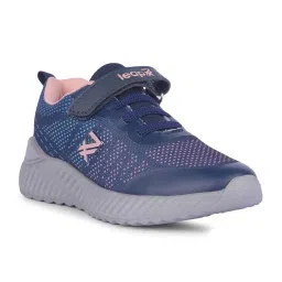 LEAP7X By Liberty Kids Navy & Peach Running Shoes image 3