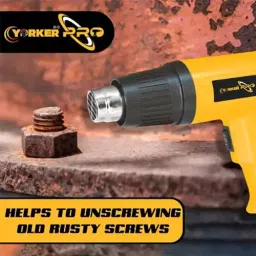 YORKER Heat Gun Machine 1600 W Power 152.4 cm (5 ft) Cord Length, 1013 image 2