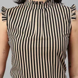 Style Quotient Beige Striped Top image 5
