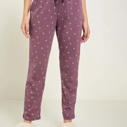 Dreamz By Pantaloons Purple Comfort Fit Printed Pyjamas-image-82