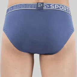 Sporto by Macho Men Pack Of 3 Cotton Basic Briefs Sporto_M1010-Dnm(1)-G(1)-Olv(1)-S image 3