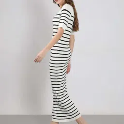 Vero Moda White Bodycon Printed Dress image 3