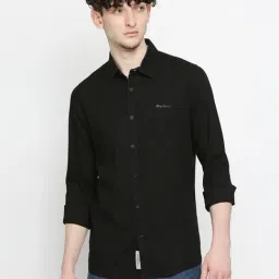 Being Human Black Slim Fit Shirt-image-29