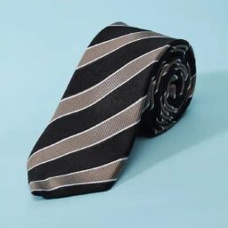 Peter England Black Striped Tie-picture-18