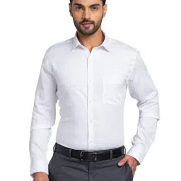 Park Avenue White Slim Fit Checks Shirt-picture-41