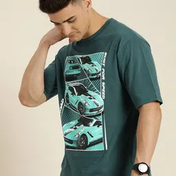 Difference of Opinion Men Graphic Printed Oversized T-shirt image 2