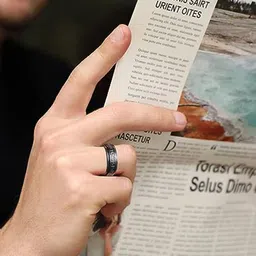 MEENAZ Men Silver-plated Stainless Steel Band Ring image 4