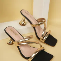 Mozafia Women's Gold Casual Sandals-picture-29