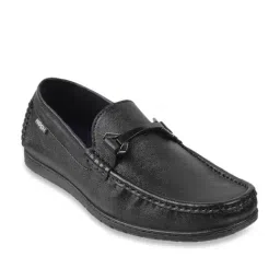 Mochi Men's Black Casual Loafers image 2