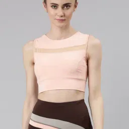 Enamor Baby Pink Sports Bra-image-3