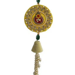 Shubhanjali Set of 2 Shubh Labh Jhumki Hangings image 2
